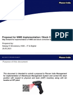 Proposal For WMS Implementation / Stock Correction at NPI: Prepared By: Sanjay K Srivastava, HOD - IT & Digital 26.05.2021