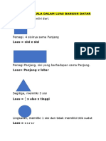 Aplikasi Skala Dalam Luas Bangun Datar