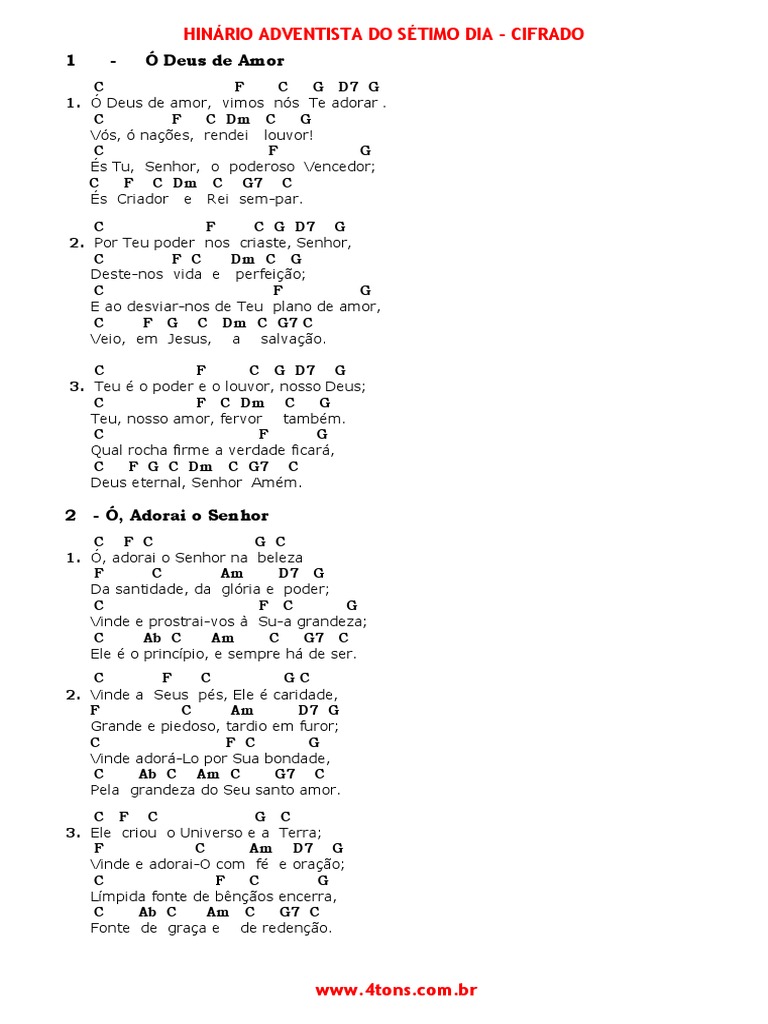 Hinário Louvor & Adoração, PDF, Acorde (música)