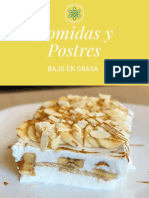 Comidas y Postres Bajo en Grasa