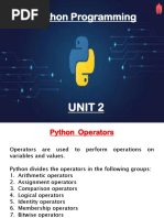 MCA Python Programming Unit2