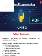 MCA Python Programming Unit2