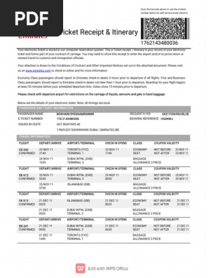 Plane Ticket Template 17