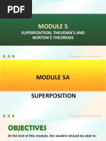 Module 5 Superposition, Thevenin's and Norton's Analysis Method