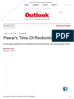 Pawar's Time of Reckoning - Outlook India Magazine