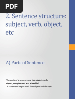 2 Sentence Structure Intermediate