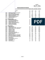 Precios Unitarios Por Partidas: Item Descripción Unidad C.D (S/.) GG+UU (25%) Precio (S/.)