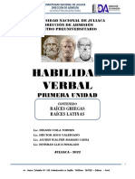 Semana 1 - Habilidad Verbal