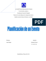 Planificacion de Eventos