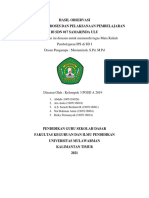 Hasil Observasi SDN 017 Samarinda Ulu - Kelompok 3 PGSD A 2019