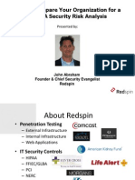 Redspin Webinar How to Prepare Your Organization for a HIPAA Security Risk Analysis
