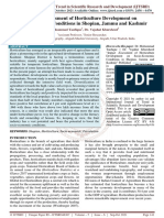 Impact Assessment of Horticulture Development On Socio Economic Conditions in Shopian, Jammu and Kashmir