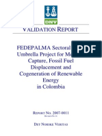 Fedepalma Approved CDM Validation Report