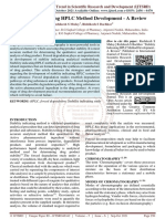 Stability Indicating HPLC Method Development A Review