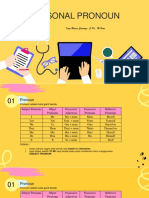 Personal Pronoun & Modals