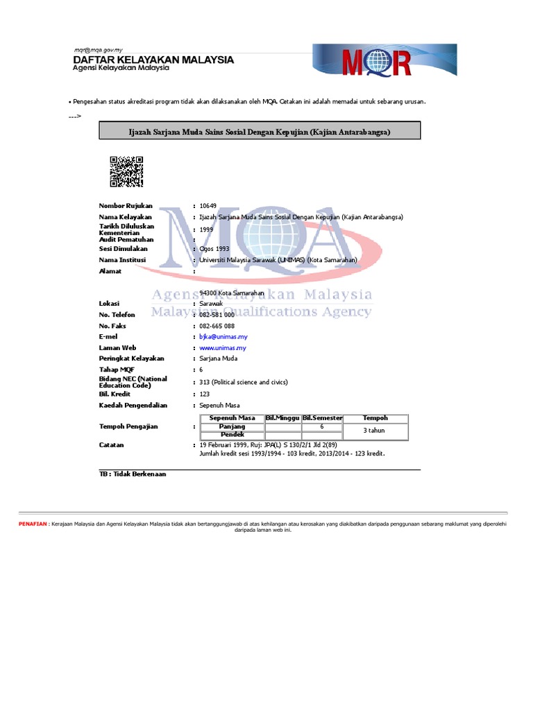 Mqa Degree | PDF