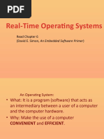 Real-Time Operating Systems: Read Chapter 6 (David E. Simon, An Embedded Software Primer)