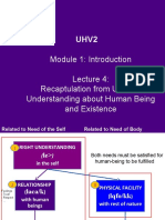 UHV2 M1 L4 - UHV1 Recap - HB & Existence