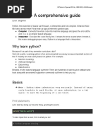 Python 3 - A Comprehensive Guide