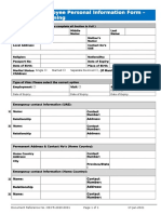 Employee Personal Information Form - Onjoining: Please Complete All Section in Full