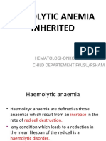 K 27a - HEMOLYTIC ANEMIA INHERITED