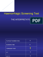 Haemorrhagic Screening Test: The Interpretation