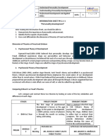 Information Sheet Pr-2.1-1 "Personality Development: " Learning Objectives