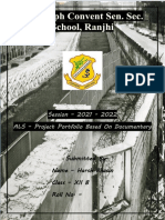 St. Joseph Convent Sen. Sec. School, Ranjhi: Session - 2021 - 2022 ALS - Project Portfolio Based On Documentary