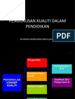 Pengurusan Kualiti Dalam Pendidikan: DR Mohd Khairuddin Abdullah