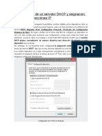 Configuración de Un Servidor DHCP y Asignación Estática de Direcciones IP