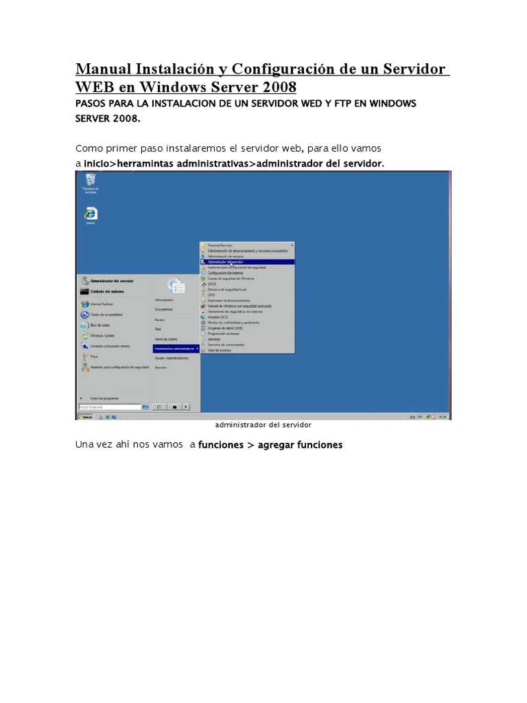Instalación y Configuración de IIS en Windows | PDF | Protocolo de ...