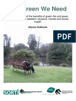 An Investigation of The Benefits of Green Life and Green Spaces