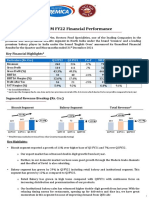 Q3 & 9M FY22 Financial Performance