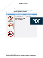 Worksheet Safety Signs