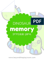 Dinosaur Memory Game 