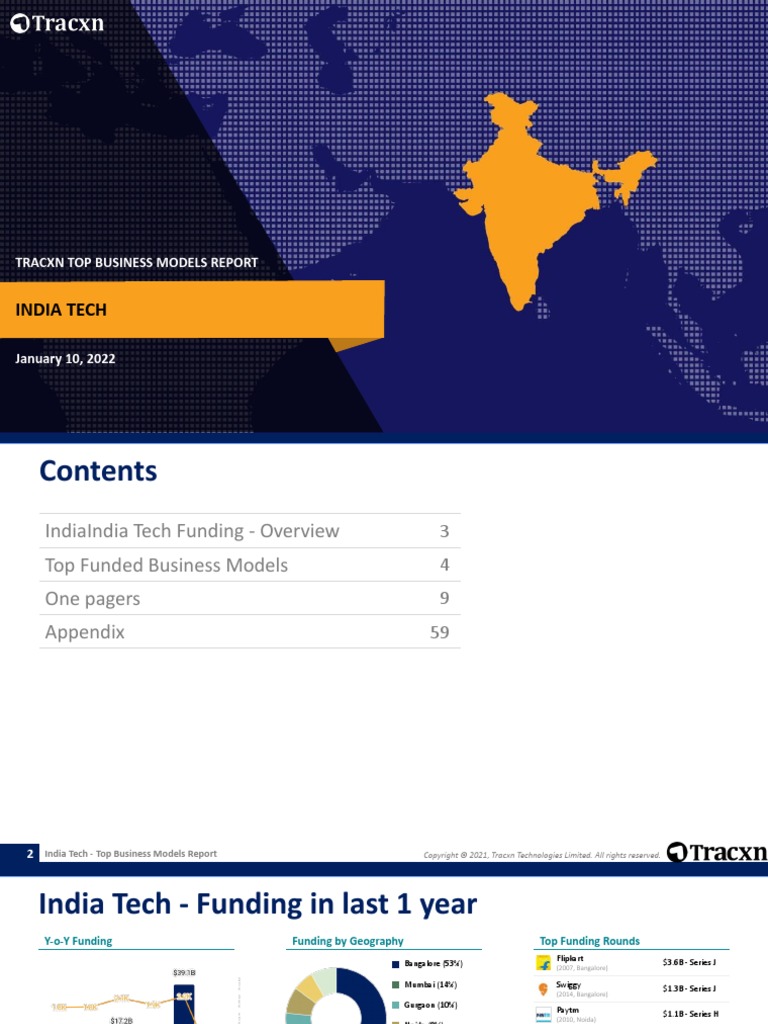 India Tech Top Business Models 10 Jan 2022 PDF Companies