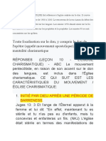 Les Caracteristiques Du Mouvement Charismatiques 1