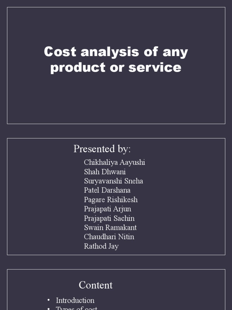 Cost Analysis PDF Cost Of Goods Sold Cost Accounting