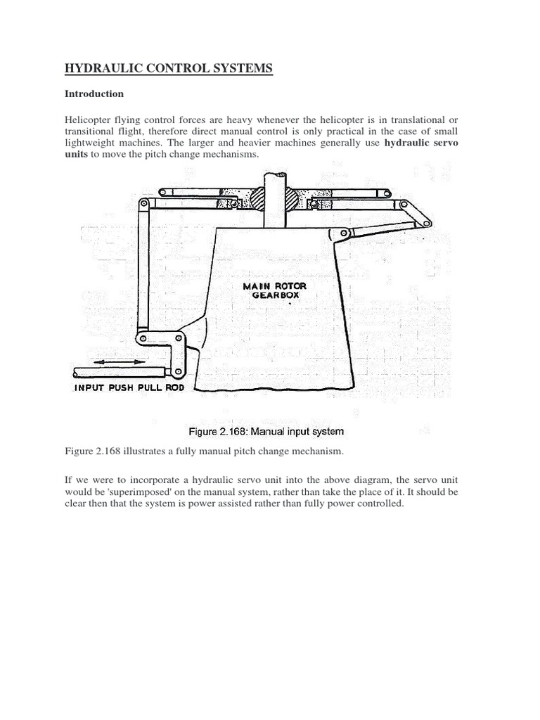 Helicopter Hydraulic Control Systems | PDF | Aircraft Flight Control ...