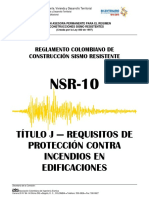 Titulo-J-NSR-10 Requisitos de Proteccion Contra Incendio en Edificaciones