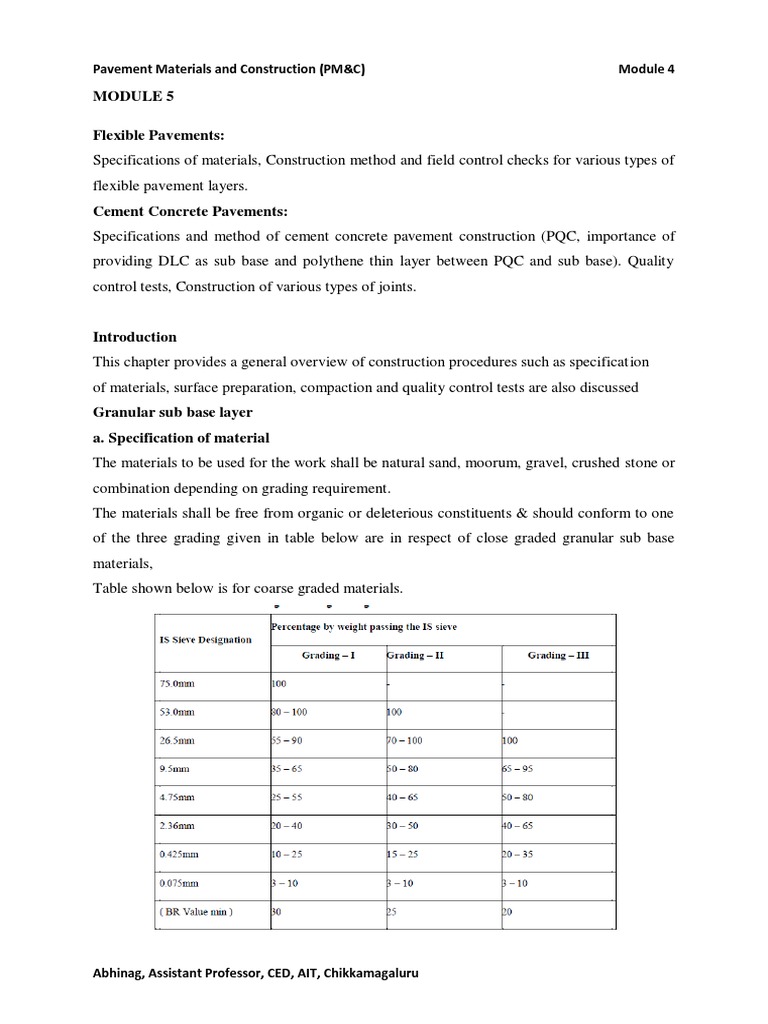 Road Construction Layer Specifications | PDF | Road Surface | Asphalt