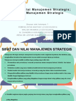 Sifat Dan Nilai Manajemen Strategis - Proses Manajemen Strategis. Kel. 7