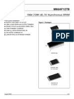 M68AF127B: 1mbit (128K x8), 5V Asynchronous SRAM