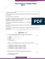 CBSE Class 8 Science Sample Paper Set 1