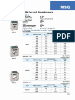 MSQ Current Transformers Specifications