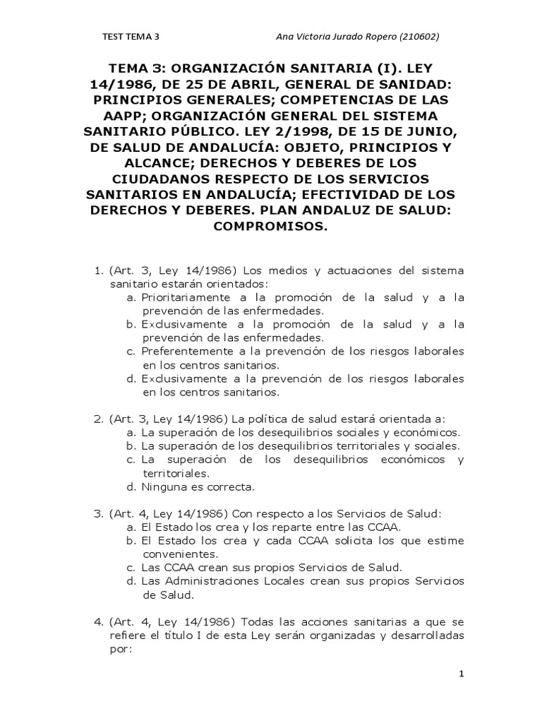 Organización Sanitaria en Andalucía 2024 | PDF | Sistema de salud ...