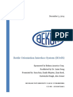 Bottle Orientation Interface System (Boris) : December 3, 2014