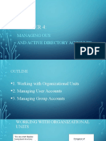 Managing Ous and Active Directory Accounts