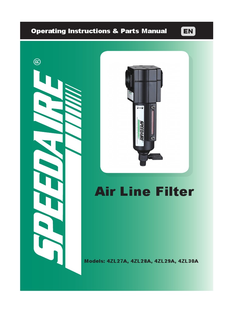 SpeedAir Air Filter Systems PDF Implied Warranty Valve