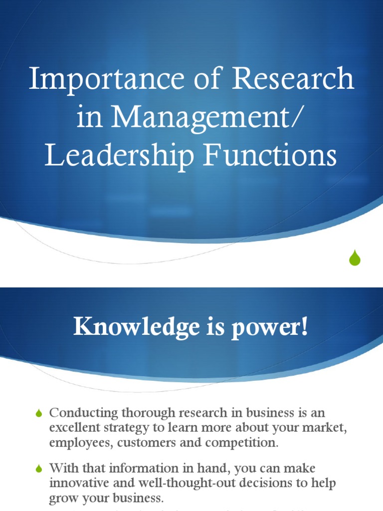 Conducting Effective Research A Guide to Understanding the Importance